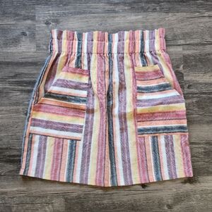 Shein Striped Paperbag Skirt
